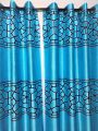 Curtain Porda Synthetic curtains Indian porda window protector 45*80 inch standard size Ocean blue 4 kuchi curtain. 