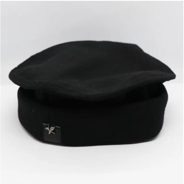 Black New Design Wool Afghani Star Pakol Cap For Men (Free Size)