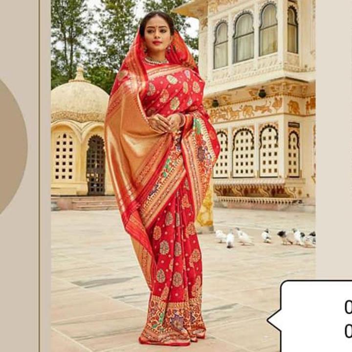 New Designer Kanchipuram Silk indian Katan saree