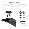 Double-sided Clip Pedals MTB Pedals Cycling Pedals with Cleats Replacement For SPD Mountain Bicycle Pedal System.