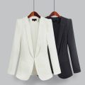2022 Korean Blazer Suit Jacket Women Autumn Spring New Long Sleeve Notched Collar Work Blazers Suit 3XL 4XL 5XL R654.