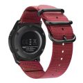For Samsung Galaxy Watch Active 2 18mm / Gear S3 Nylon Three-ring Watch Band(Black).