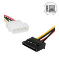 4 Pin LP4 to Right Angle SATA Power Cable Adapter For SSD & HDD. 