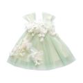 2PCS Baby Lolita Princess Ball Gown Fashion Flower Design Wedding Birthday Baptism Party Eid Dresses For Girls Wz1101. 
