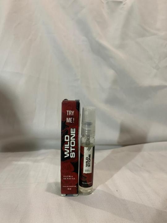 Wild Stone Ultra Sensual Long Lasting Perfume for Men, 10ml, A Sensory Treat for Casual Encounters, Aromatic Blend of Masculine Fragrances