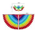 Good night Children Owl Wings Costume Animals Peacock Felt Cloak with Mask for Kids Boys Girls Stage Performance Halloween Party Cape.