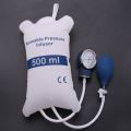 Infusion Pump Pressure Bag 500Ml with Gauge and Hand Pump Ball Reusable Pressure Infusion Bag. 