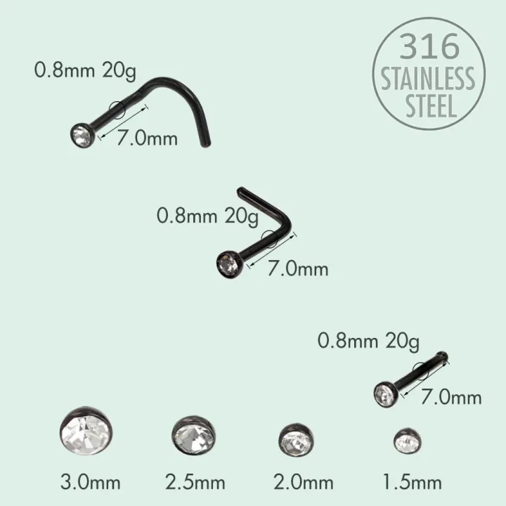 10Pcs%20Nose%20Rings%20Set%20for%20Women%20with%20Crystal%20Rhinestone%20Nostril%20Stud%20Piercings%20Jewelry%20Surgical%20Stainless%20Steel%200.8/1.0mm%2018/20g%20-%20Image%205