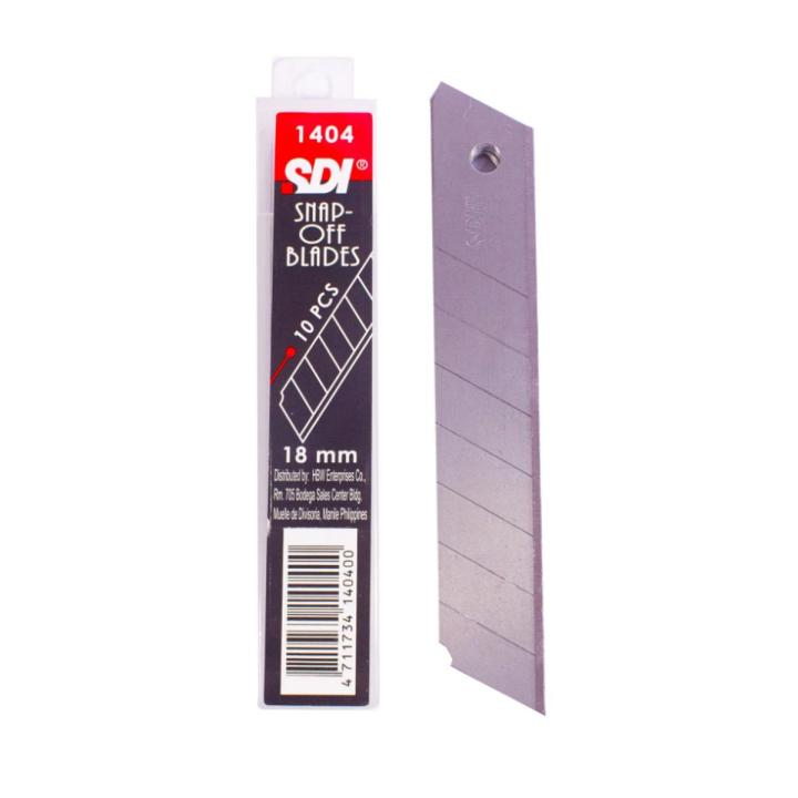 SDI 1404 Carbon Steel Anti-Cutter Blade 18mm (Number of Blades 10)