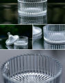 European Style Candle Hodler Special Glassware Crystal Glass Candy Cup Transparent Candy Cans Candles Making Supplies - Glass Jar.