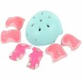 Helmet protector cover, sports knee pads, roller skate, balance bike, stroller, skateboard, skateboard, skate, six-piece helmet protector for children.