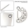 (NEW)Makeup Mixing Palette Stainless Steel Cosmetic Palette Professional. 