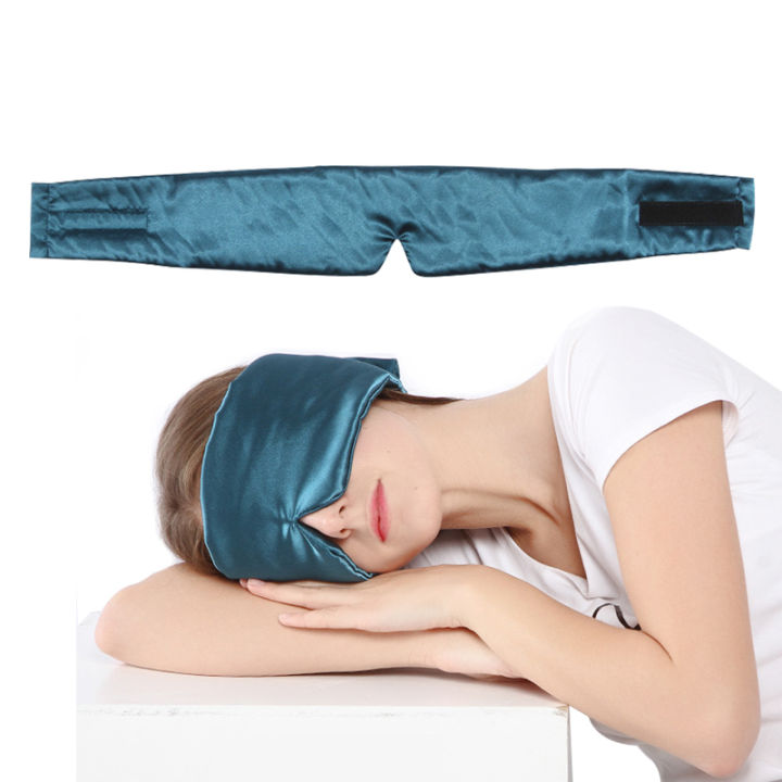 3D%20Satin%20Fabric%20Cover%20Soft%20Eyeshade%20Home%20Sleeping%20Eye%20Mask%20Office%20Eyepatch%20Bandage%20Relieve%20Fatigue%20Sleep%20Travel%20Blindfold%20-%20Image%202