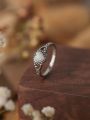 2023 Popular Heart shaped Australian Treasure Ring S925 Sterling Silver with Diamonds Fashion Versatile Simple Ring for Women.