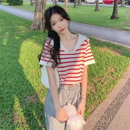 Summer%20Sweet%20Japanese%20Sailor%20Collar%20Ice%20Silk%20Stripes%20Knitted%20Short%20Sleeve%20T%20T-shirt%20Design%20Hot%20Girl%20Casual%20Top%20-%20Image%207