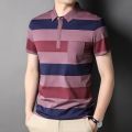 Top Grade 73% Cotton New Brand Designer Polo Shirt Men Summer Short Sleeve Plain Stripped Casual Tops Fashions Clothes Men.