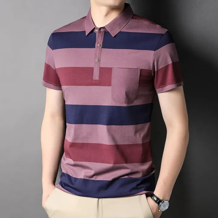 Top%20Grade%2073%25%20Cotton%20New%20Brand%20Designer%20Polo%20Shirt%20Men%20Summer%20Short%20Sleeve%20Plain%20Stripped%20Casual%20Tops%20Fashions%20Clothes%20Men%20-%20Image%204