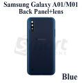 Samsung Galaxy A01/ M01 Back Panel/Backshell/ Casing + With Camera Lens + Side Buttons With Logo-All Colors Available. 