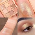 9 Colors Cool Toned Eyeshadow Palette Black Smokey Palette Matte Glitter Eyeshadow Palette Smoky Eye Shadow Eye Pigments Palett.