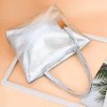 Ladies Leather Handbags, Handbags, Ladies Shoulder Bags, Designer Handbags, Leather Handbags-Silver. 