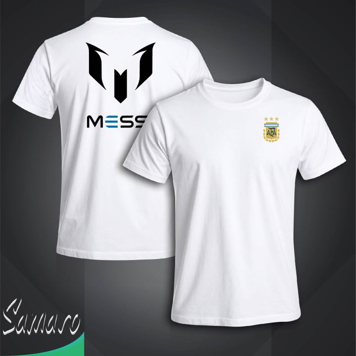 Messi Logo Short Sleeve Football Jersey For Men - Half Sleeve Messi t shirt - Argentina Jersey