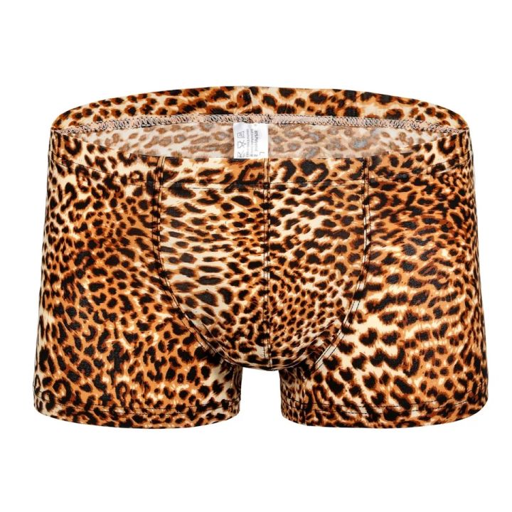 High-Quality Men's Animal Print Boxer Briefs Underwear Trunks Comfort Fit