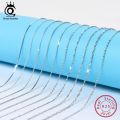 ORSA JEWELS Genuine 925 Sterling Silver Necklace Figaro O-ring Neck Chain Twisted Snake Bar Singapore Box Chain Necklace Women 1. 