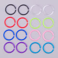 16Pcs 20G Flexible Colorful Acrylic Nose Ring Lip Hoops Retainer Septum Jewelry Cartilage Daith Tragus Earrings Piercing Jewelry.