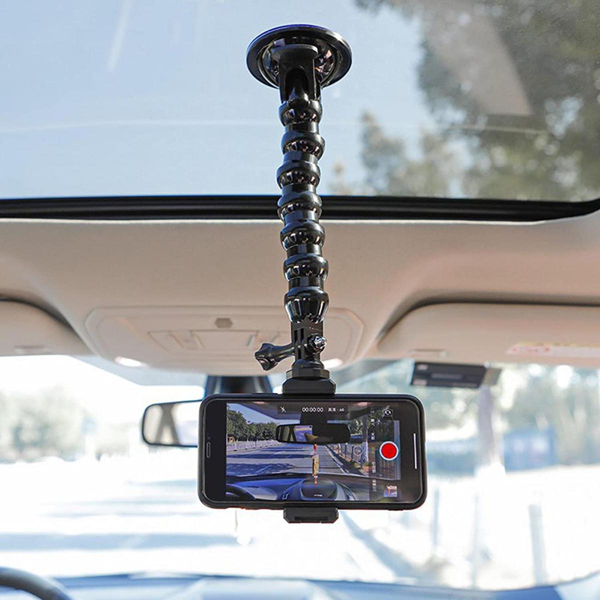 Universal Car Windshield Phone Mount - 360° Adjustable with Strong Suction Cup
