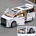 【Krystal】Toyota Alphard Inspired Luxury MPV – 5 Opening Doors, Lights & Sound, Pull-Back Toy Car. 