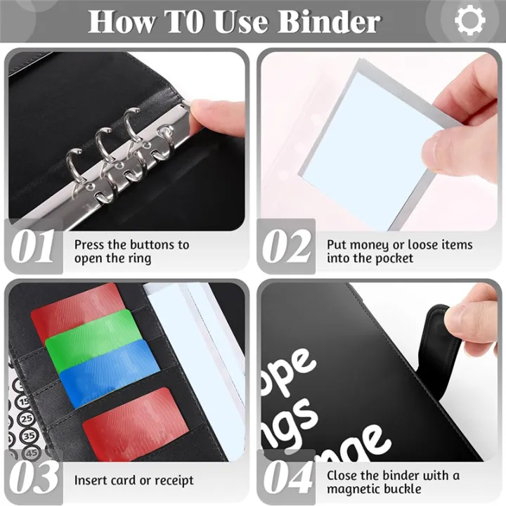 100%20Envelope%20Challenge%20Binder,%20A5%20Binder,Budget%20Book%20with%20Cash%20Envelopes,100%20Envelopes%20Saving%20Challenge%20to%20Save%205,050%20Durable%20Easy%20Install%20Easy%20to%20Use%20-%20Image%209
