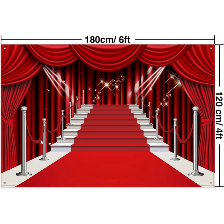 1%20Piece%20Large%20Red%20Carpet%20Fabric%20Red%20Curtain%20Backdrop%20Banner%20Photography%20Backdrop%20Photo%20Background%20Studio%20Prop%20for%20Decorations%20-%20Image%202