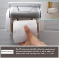 Waterproof Mobile Toilet Paper Holder Tissue Roll Stand Box with Shelf Rack Wall Mount Bathroom Accessory.