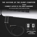 USB to 3.5mm Jack Audio Adapter with 3.5mm Headphone and Microphone Jack for Windows, for , for , for PC/Laptops. 
