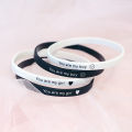Original trendy brand sports men's and women's silicone bracelets, simple personality, student hip-hop hip-hop letters, rubber couple wristbands. 
