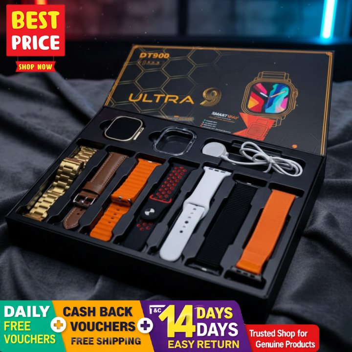 DT900%20Ultra%209%20Smart%20Watch%20(Strap%207+1%20cover%20)%20Smart%20Watch%202.06%20inch%20Full%20HD%20Display%20Screen%20For%20Men%20&%20Women%20Whit%20Wireless%20Charger%20By%20Pucko%20Gadget%20-%20Image%202
