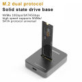M2 Nvme Docking Station M Key USB M 2 USB C SSD Case NVME And NGFF Hdd SSD Docking Station Base Gonghpng.