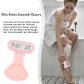 Mini Armpit Leg Face Hair Woman Trimmer Shaver Manual Shaving Women's Razor Trimmers 6 Layer Blades Razor For Female Bikini. 
