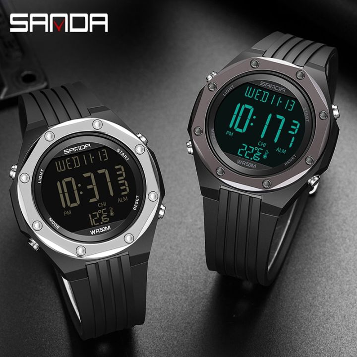 SANDA%20Sport%20Men%20Watch%20Take%20Body%20Temperature%20Environmental%20Thermometer%20LED%20Digital%20Wristwatches%20For%20Mens%20Waterproof%20Male%20Hour%20-%20Image%207