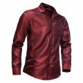 Mens Shirts Long Sleeve Slim Fit Disco Party Fashion Shirt For Men High Quality. 