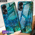 For OPPO A38 4G Phone case Fashion Marble Pattern Phone Case Tempered Glass Protected Soft Silicone Bumper For OPPO A38 Cover Casing HP. 