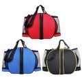 Basketball Bag Soccer Ball Shoulder Bags with Two Elastic Side Pockets Two-way Open Ball-Bag Sport Equipment Storage Bag. 