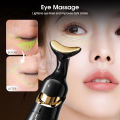 【Nice Day Toy Findings Store
】（NEW） 3 IN 1 Face Lifting Massager Neck Firming Eye Massage Skin Fine Lines Beauty Tools Skin Lifting Tightening Device Skin Care Tool. 
