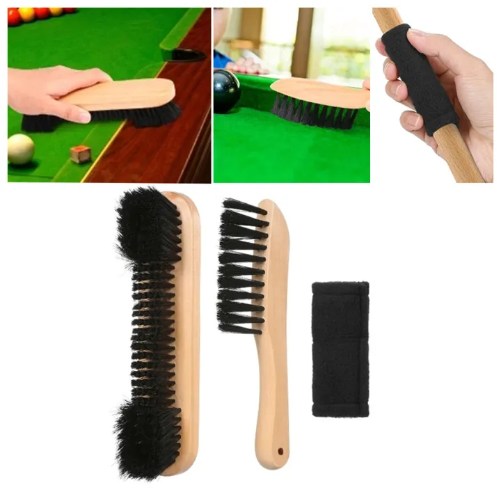 Pool Table Cleaning Kit 1 Set Pool Table Brush with Wooden Handle Soft ...
