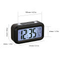 Migeet Multifuctional Digital Alarm Clock with Nightlight Electronic Table Clock LEDs 24/12 Hour Date Temperature Display. 