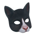 (New)Lifelike Cat Half Face Cover Maquerade Halloween Coplay Party Carnival Prop.