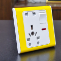 Electrical multi socket, wall sockets/multi 10 pin plug socket with switch. 