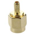 10Pcs SMA Male Plug Straight Crimp RG316 RG174 Rf Adapter Connector.