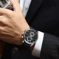 Louis Juellen Tiktok Kwai live watch sun moon stars six needle multi-function men's quartz watch.