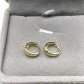 AliExpress S925 sterling silver glossy earrings cross-border minimalist design sense of male and female earrings jewelry.